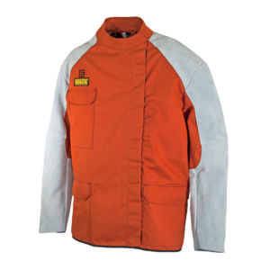 WAKATAC Quarter Back Style Jacket with Chrome Leather Sleeves