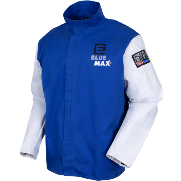 BLUE MAX® Proban® Welders Jacket with Grain Leather Sleeves