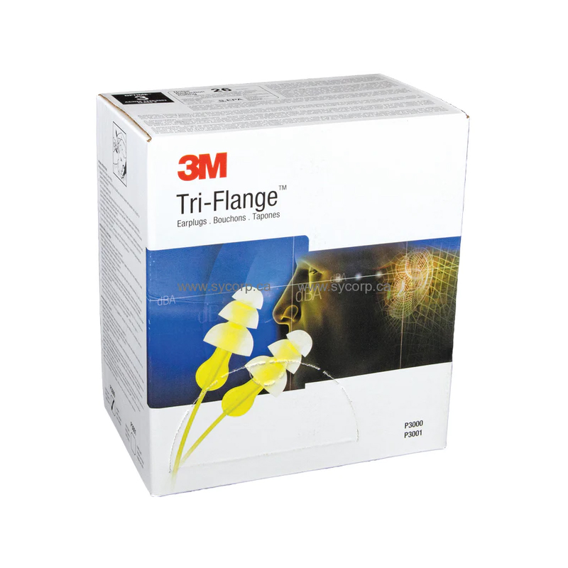 3M™ Tri-Flange™ Corded Earplugs