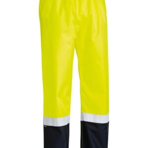 Bisley BP6965T Taped Hi Vis Rain Shell Pants Yellow
