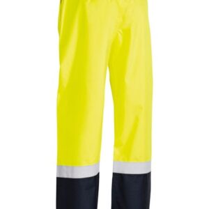 Bisley BP6965T Taped Hi Vis Rain Shell Pants Yellow