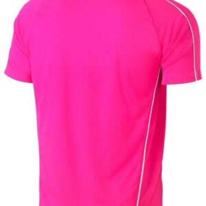 Bisley BK1426 Cool Mesh Tee with Reflective Piping Pink