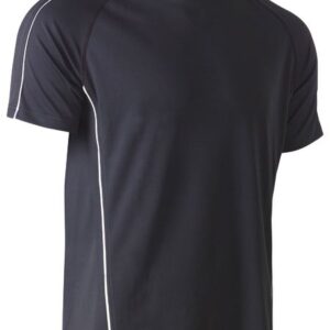 Bisley BK1426 Cool Mesh Tee with Reflective Piping Charcoal