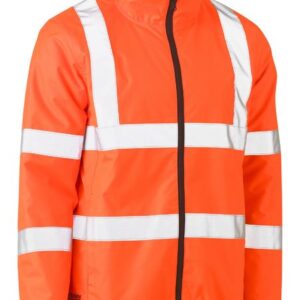 Bisley BJ6350HT Taped Hi Vis Reversible Puffer Jacket Orange