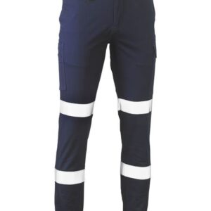Bisley BPC6028T Biomotion Stretch Cotton Drill Cargo Cuffed Pants