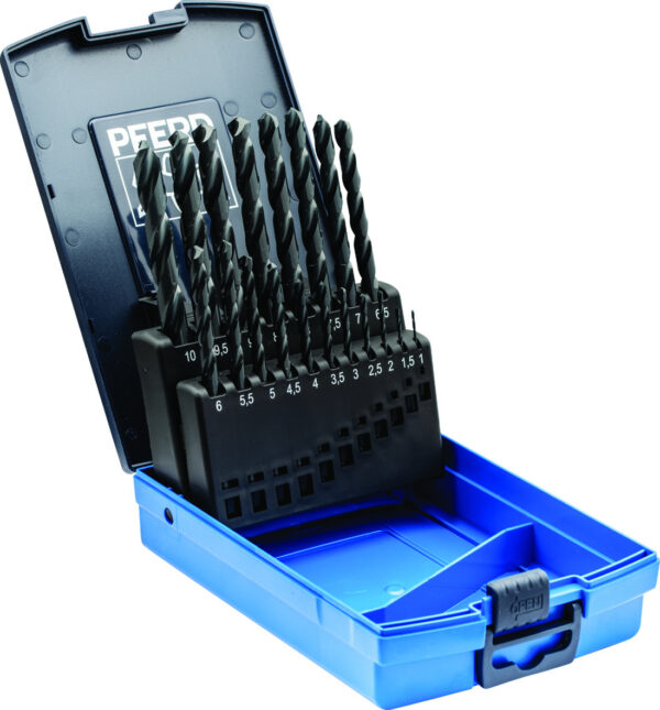 PFERD 19pce High Speed Steel HSSG Metric Drill Bit Set