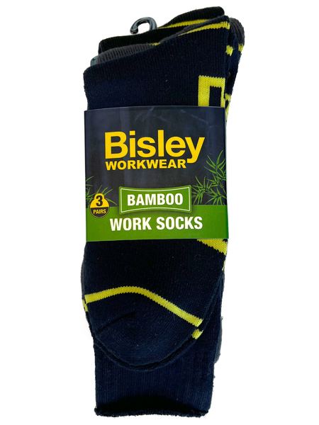 Bisley BSX7020 Bamboo Work Socks 3pk
