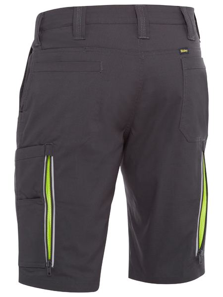 Bisley BSHC1150 X Airflow Stretch Ripstop Vented Cargo Shorts Charcoal