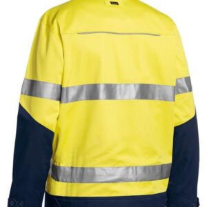 Bisley BJ6917T Taped Hi Vis Drill Jacket With Liquid Repellent Finish Y/N