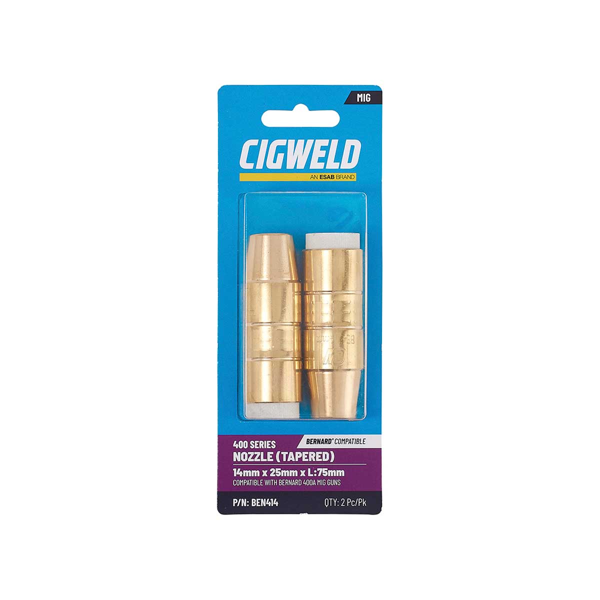 Cigweld Bernard Compatible Nozzle Tapered 14mm
