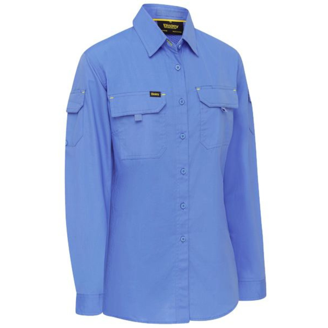 Bisley BL6414 Women’s X Airflow Ripstop Shirt Blue