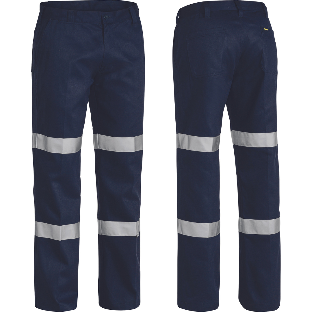 Bisley BP6003T Taped Biomotion Cotton Drill Work Pants
