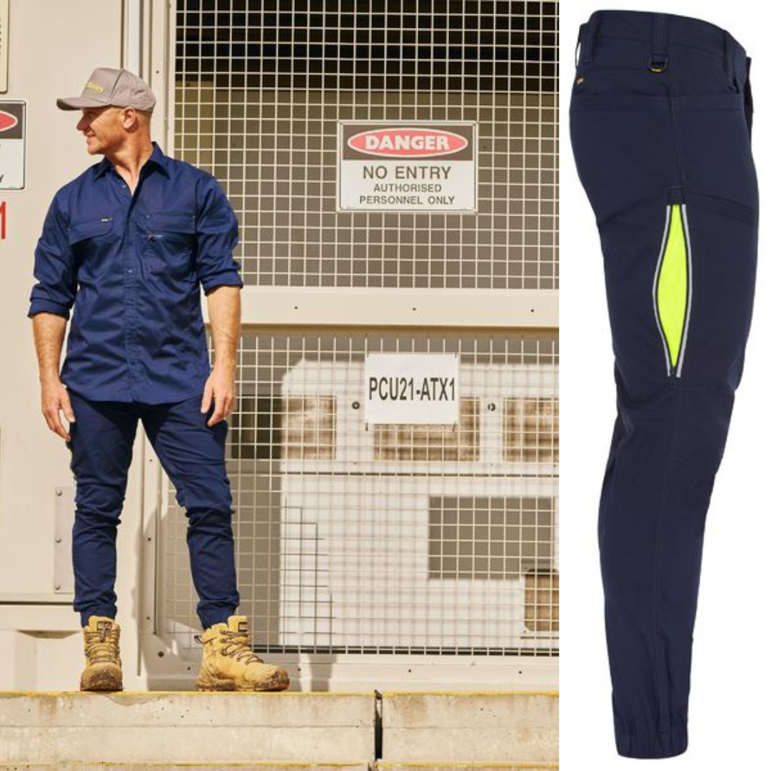 Bisley BP6151 X Airflow Stretch Ripstop Vented Cuffed Pants Navy