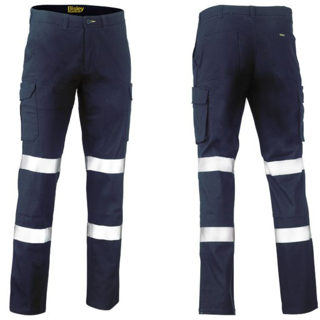 Bisley BPC6008T Taped Stretch Cotton Drill Cargo Pants