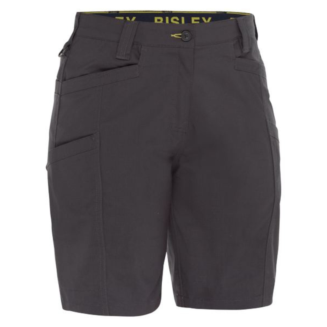 Bisley BSHL1150 Women’s X Airflow Stretch Ripstop Vented Cargo Shorts Charcoal