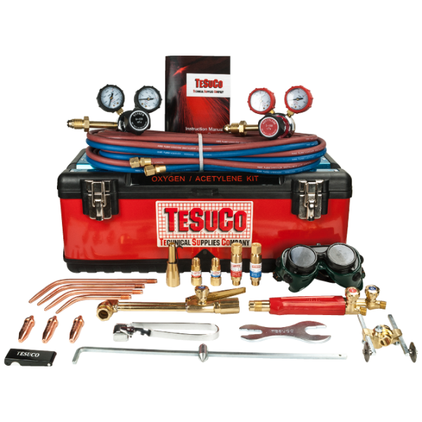 Tesuco Oxygen Acetylene Gas Cutting Kit – Side Entry Regulators