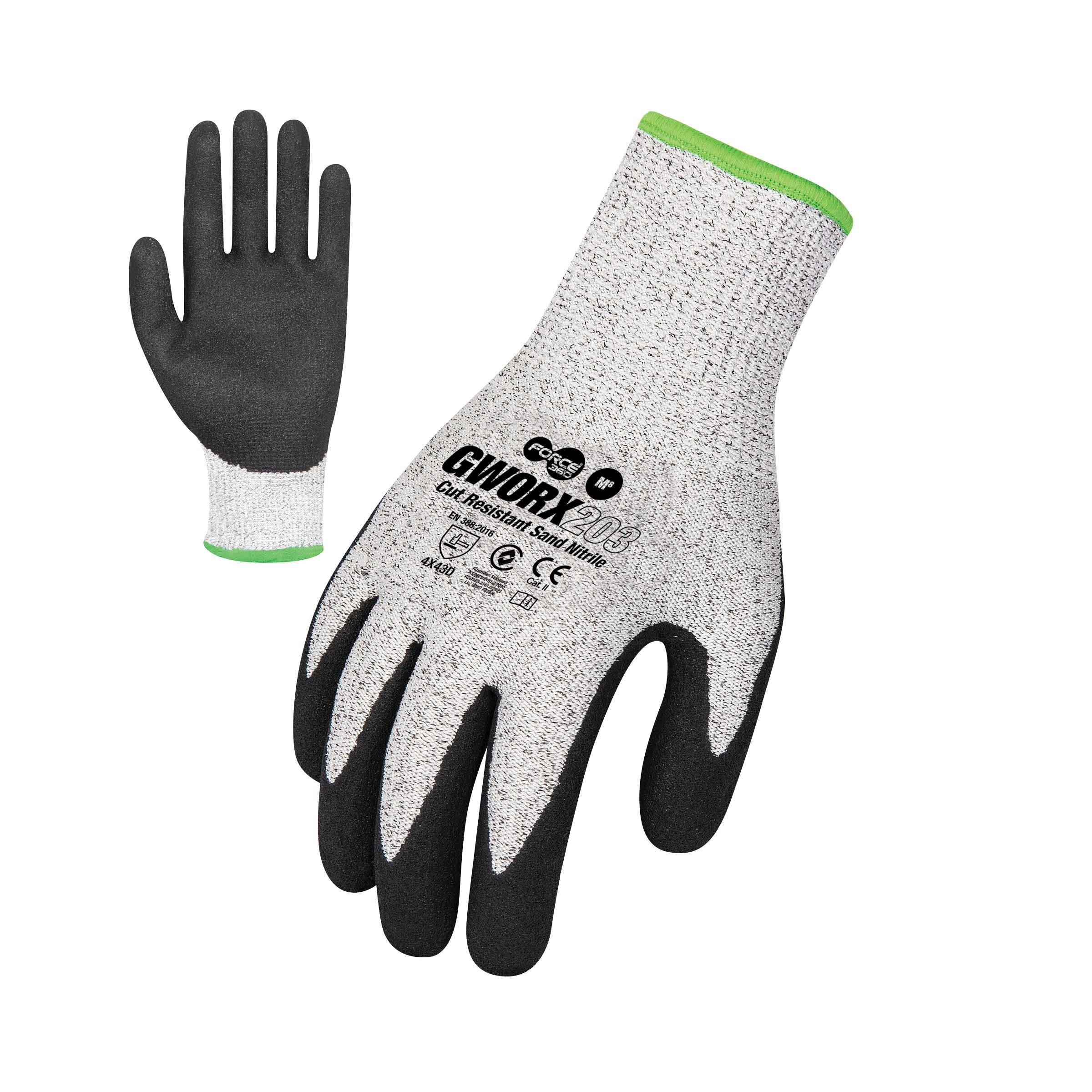 F360 GWORX203 Cut Resistant Sand Nitrile Gloves