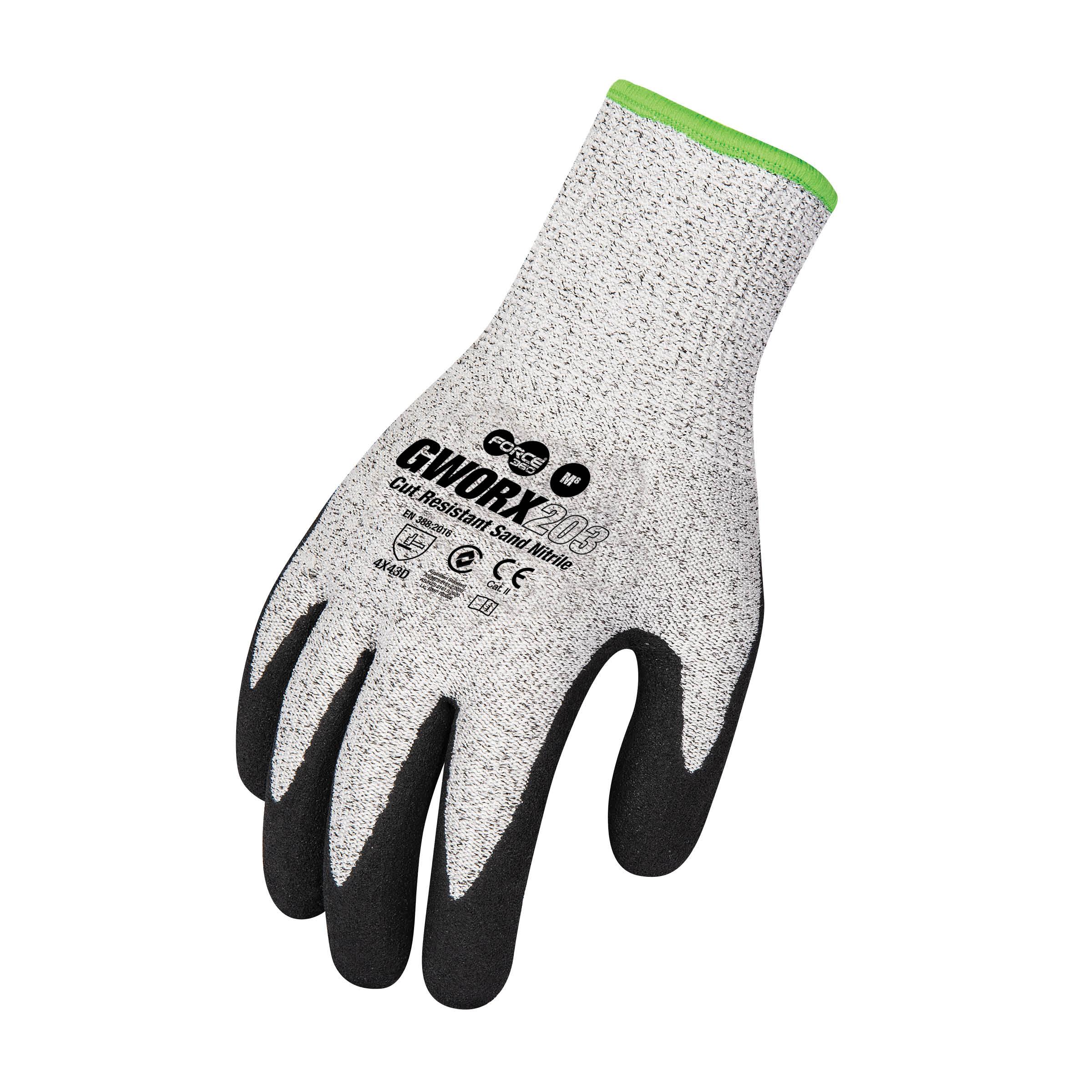 F360 GWORX203 Cut Resistant Sand Nitrile Gloves