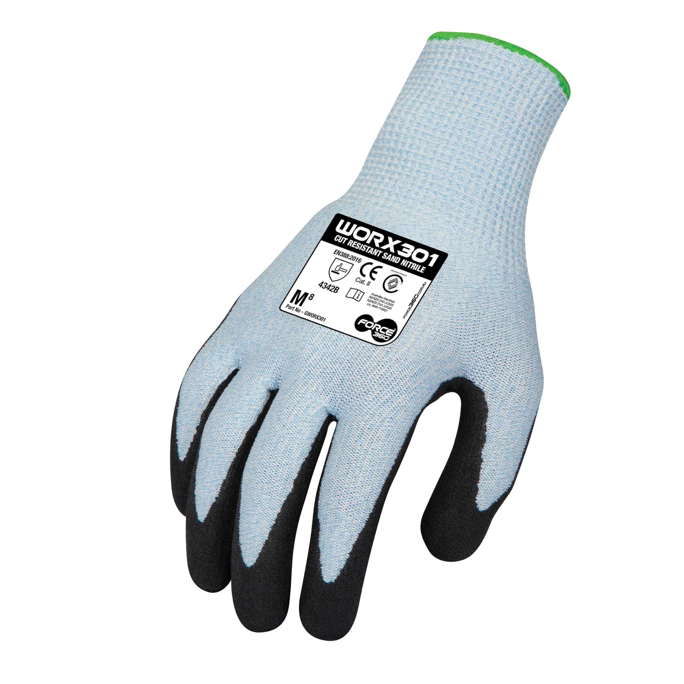 F360 GWORX301 Cut Resistant Sand Nitrile Gloves