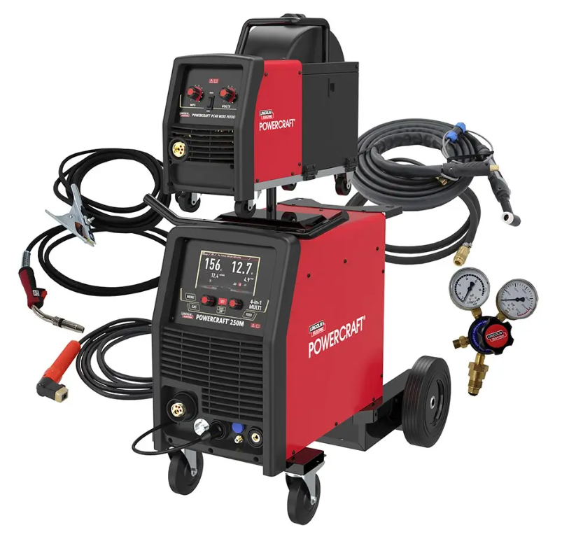 Lincoln Powercraft 250M 4-in-1 Multi Process Welder & Wire Feeder Package