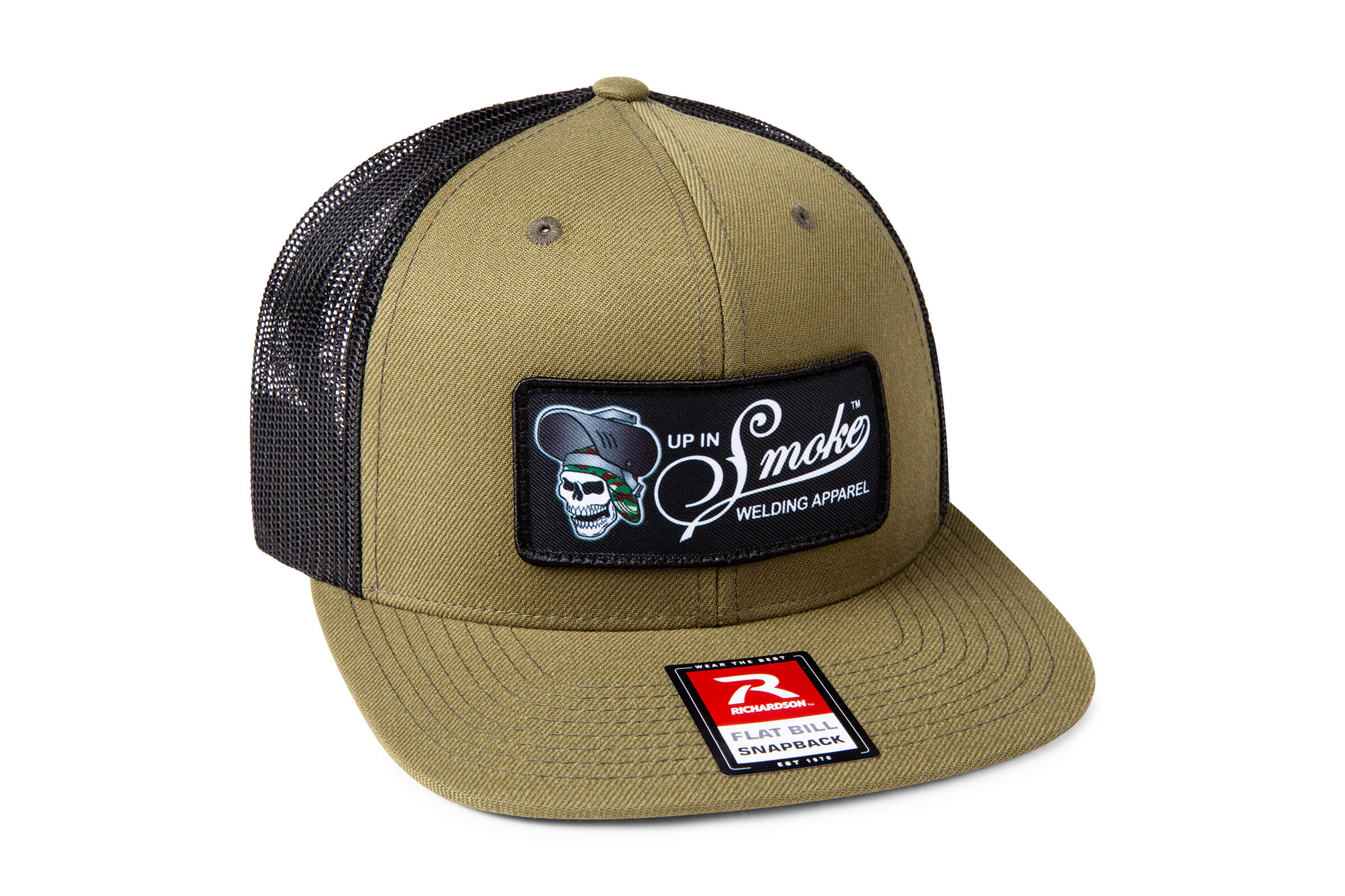 Up In Smoke Skull Logo Snapback Hat