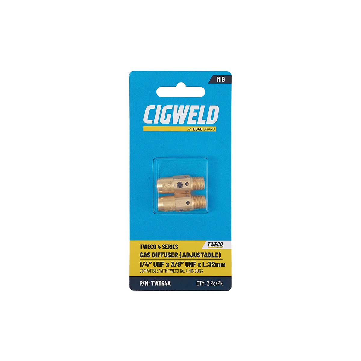 Cigweld Tweco 4 Diffuser Adjustable Nozzle