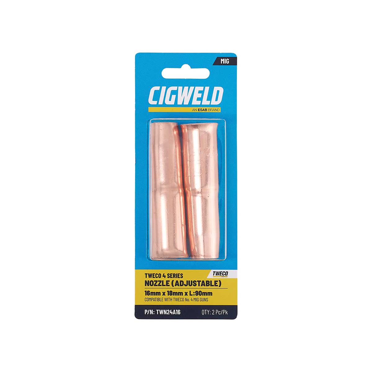 Cigweld Tweco 4 Nozzle Adjustable 16mm