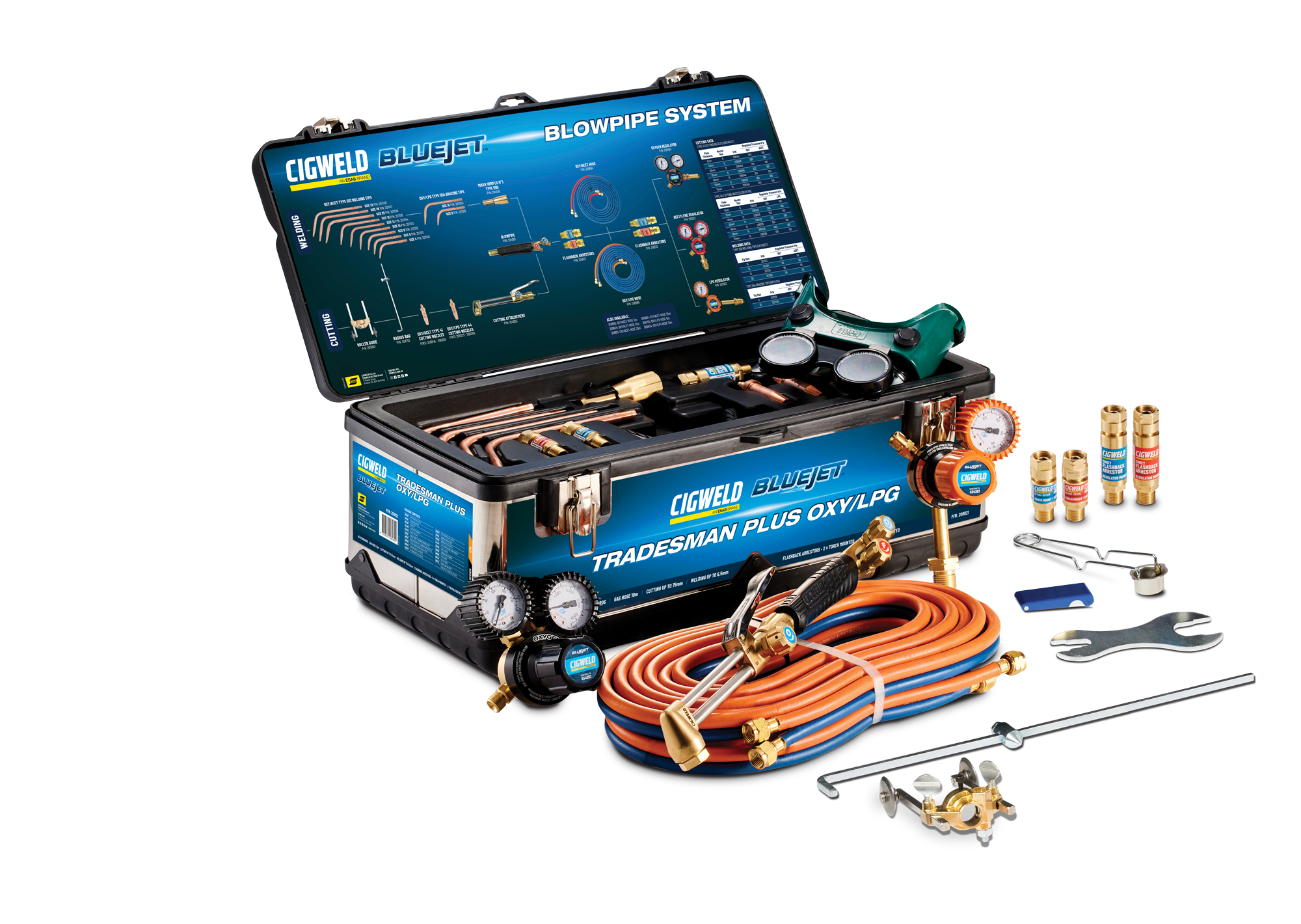 Cigweld BlueJet Tradesman Plus Oxygen/LPG Gas Kit
