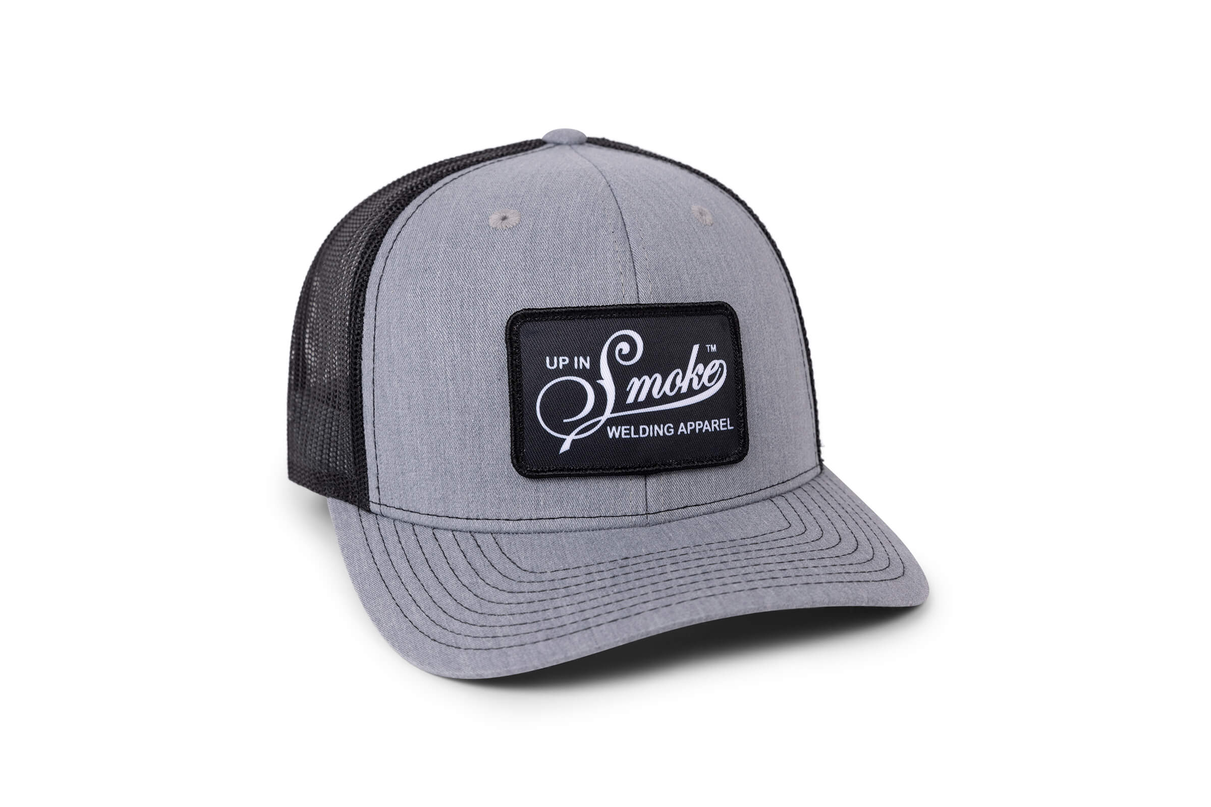 Up In Smoke Original Logo Snapback Hat Heather Grey