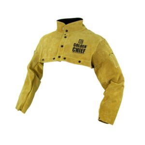 GOLDEN CHIEF Premium Leather Welding Bolero Jacket with Apron