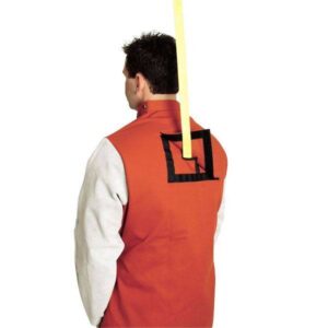 WAKATAC Proban Welding Jacket w/ Chrome Leather Sleeves & Safety Harness Access