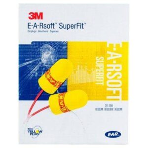 3M™ E-A-Rsoft™ SuperFit™ Corded Earplugs 200PK