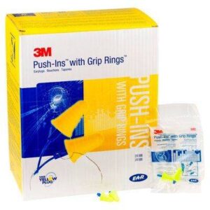 3M™ E-A-R™ Push-Ins™ with Grip Rings Uncorded Earplugs 200PK