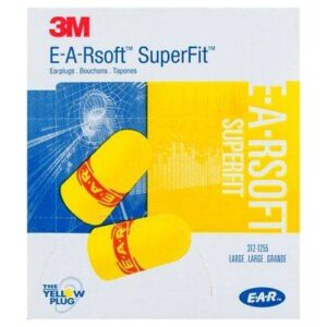 3M™ E-A-Rsoft™ Superfit™ Large Uncorded Earplugs 200PK
