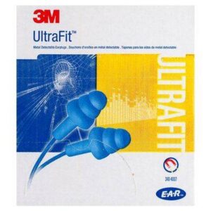 3M™ E-A-R™ Ultrafit™ Metal Detectable Corded Earplug 100PK