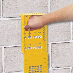 Latch Tight™ Yellow Group Lock Box, Wall-Mount or Portable