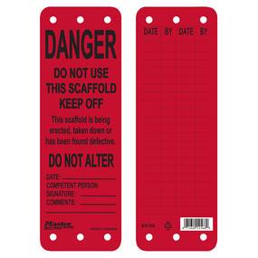Scafftag Danger – Red