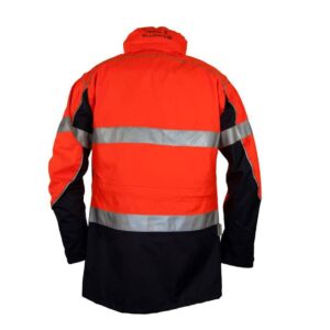 Zetel ArcSafe Z59 Wet Weather Jacket – Orange/Navy with Reflective Trim
