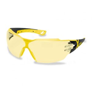 uvex pheos cx2 spectacles – black & yellow