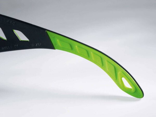 uvex pheos spectacles – black & green