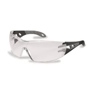 uvex pheos spectacles – black & grey