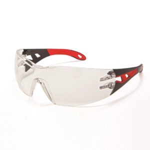 uvex pheos s spectacles – black & red