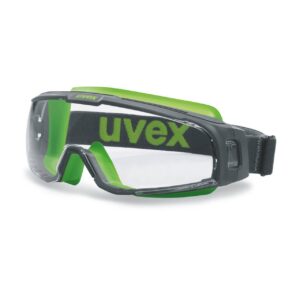 uvex u-sonic wide-vision goggle – grey & lime